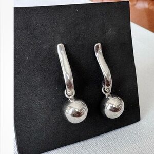 Silpada Retired P1887 12mm Sterling Silver Ball Exclamation Point Post Earrings